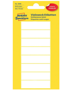Photo Étiquettes autocollantes - 50 x 14 mm - Blanc AVERY 3086