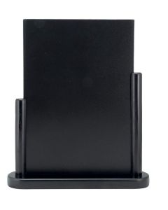Photo Ardoise de Table - 280 x 320 mm - Support Noir : SECURIT Elegant Grand (ELE-BL-LA)