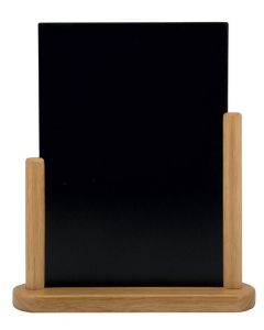 Photo Ardoise de Table - 280 x 320 mm - Support couleur Teck : SECURIT Elegant (ELE-TE-LA)