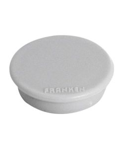 Photo Lot de 10 Aimants ronds - 13 mm - Gris : FRANKEN