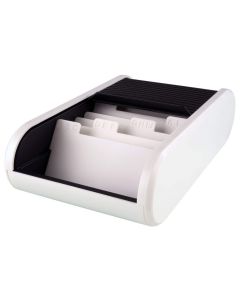 HELIT : Boite pour 300 cartes de visite Linear - Noir/Blanc H6218091