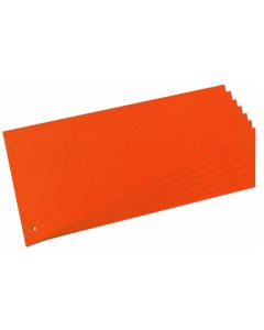 Photo Intercalaires trapèze en carton - 230 x 120 mm - Orange : HERLITZ Lot de 100 réf. 10838498