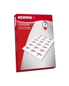 Photo Étiquettes adhésives blanches - 105 x 35 mm : KORES L10535