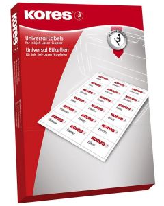 Photo Étiquettes super adhésives - 210 x 297 mm - Blanc KORES