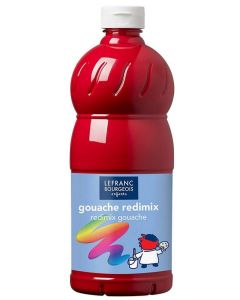 Photo Gouache liquide - Rouge primaire - 1000 ml LEFRANC