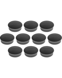 Photo Lot de 10 Aimants ronds - 20 mm - Noir : MAGNETOPLAN 1664612