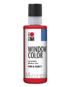 Photo MARABU FUN & FANCY 40604038 :  Peinture pour Window Color - 80 ml - Rouge Rubis