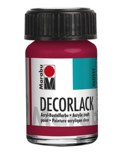 Photo MARABU : Vernis acrylique - Decorlack - 15 ml - Rouge carmin