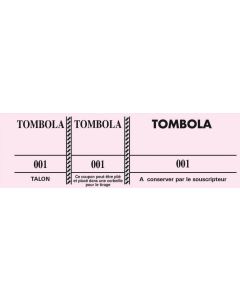 TOMBOLA Carnet de 100 tickets Roses Modèle