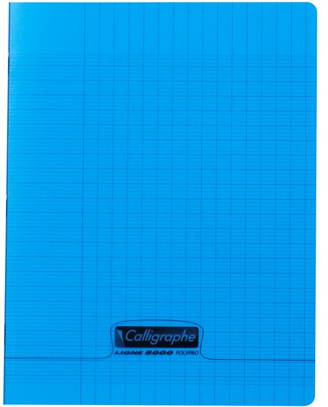 Cahier Séyès 48 pages - 170 x 220 mm - Bleu CALLIGRAPHE Polypro