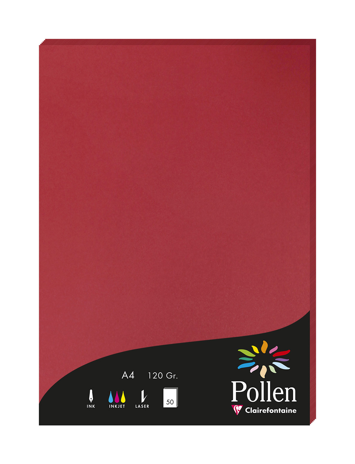Enveloppe rouge groseille C6 Pollen Clairefontaine 120 gr 5 unités - Mille  et Une Feuilles