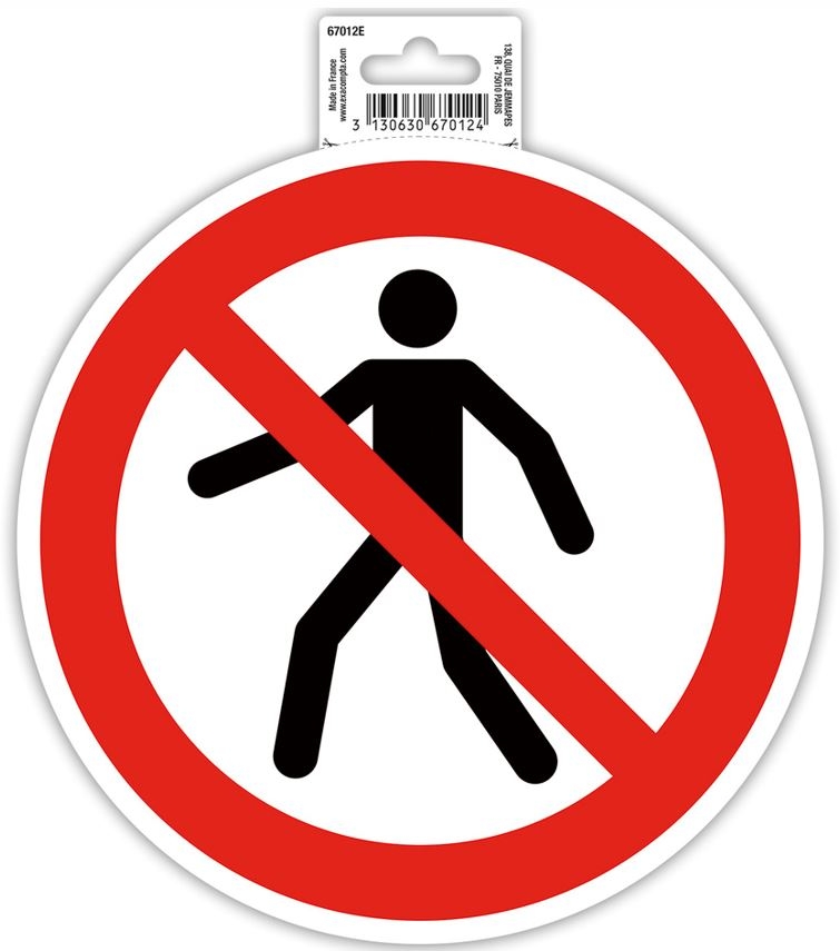 Planche A4 de stickers CB carte bancaire interdit autocollant