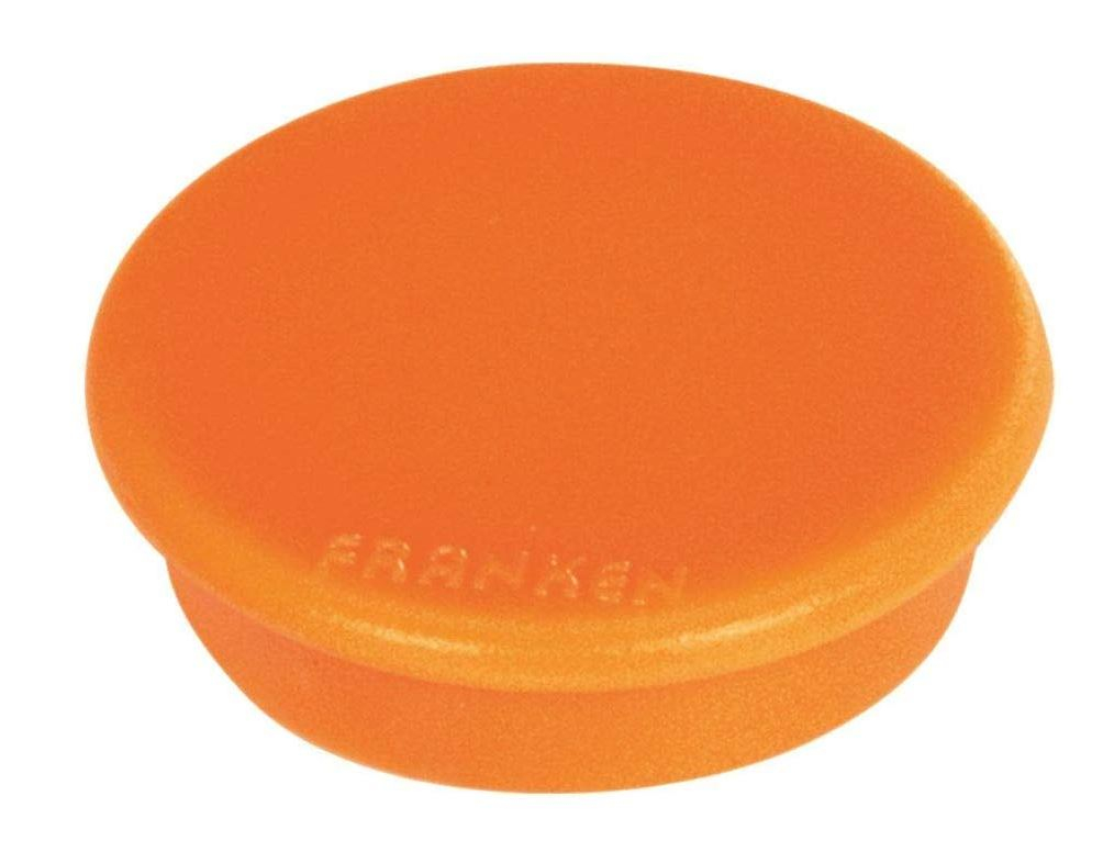 Aimants ronds 32 mm - Orange FRANKEN Affichage Lot de 10